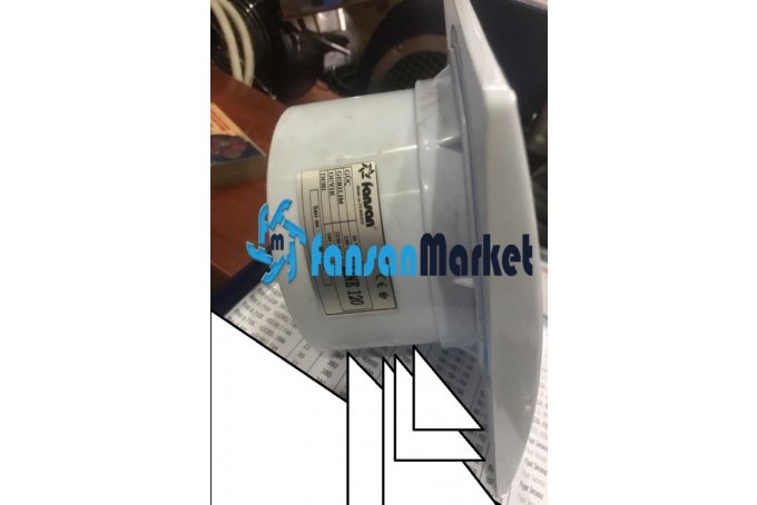 Banyo Wc fanı Plastik Sessiz 180 m3/h  / 2