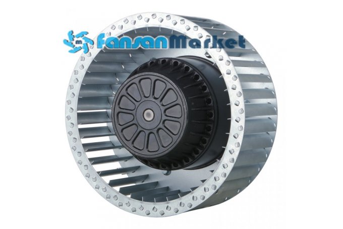 Dıştan Rotorlu Öne Eğimli Sık Kanatlı Radyal Fan 800m3/h-DRBTMS180-70 / 2